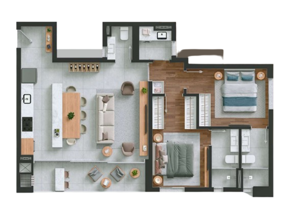 Apartamento à venda com 2 quartos, 125m² - Foto 13