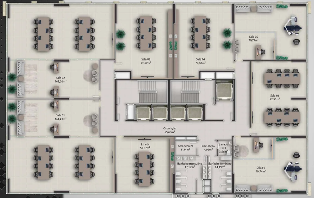 Sala-Conjunto, 61 m² - Foto 7