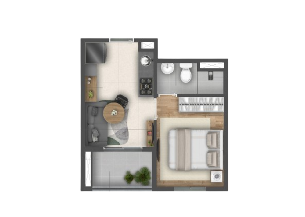 Apartamento, 1 quarto, 25 m² - Foto 19