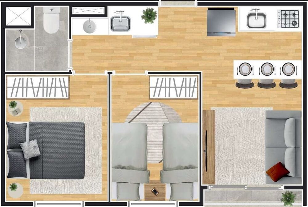 Apartamento, 2 quartos, 39 m² - Foto 4