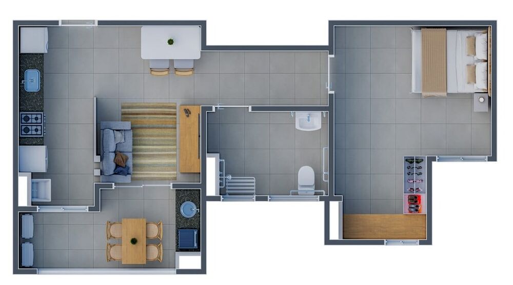 Apartamento à venda com 2 quartos, 57m² - Foto 4