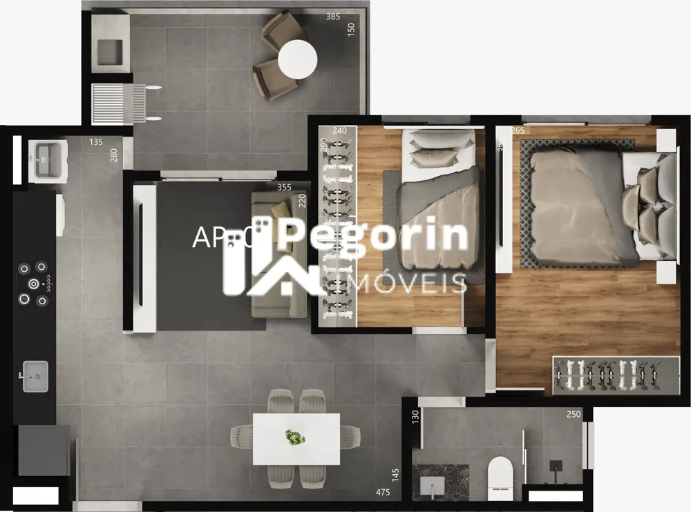 Apartamento, 2 quartos, 58 m² - Foto 12