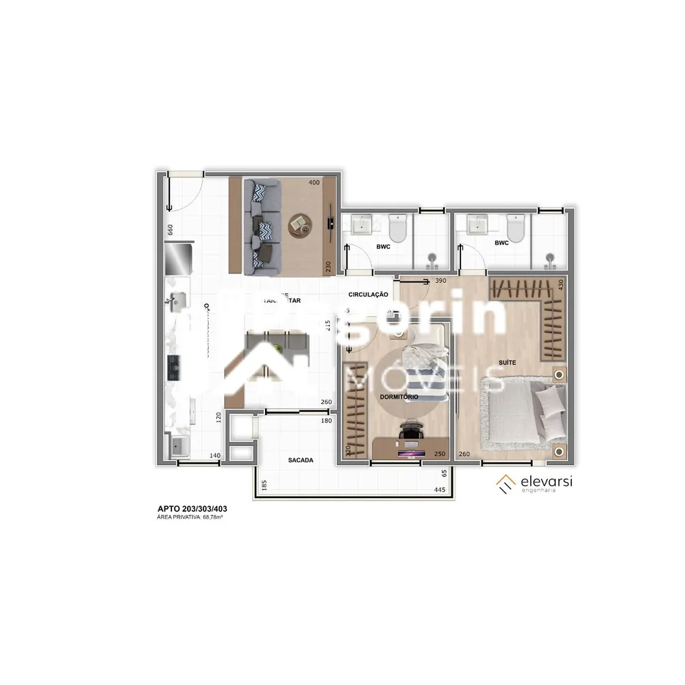 Apartamento, 3 quartos, 73 m² - Foto 6