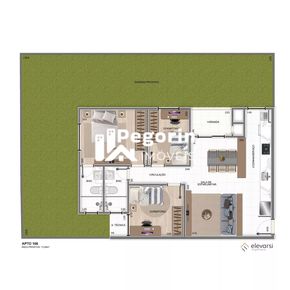 Apartamento à venda com 2 quartos, 96m² - Foto 7