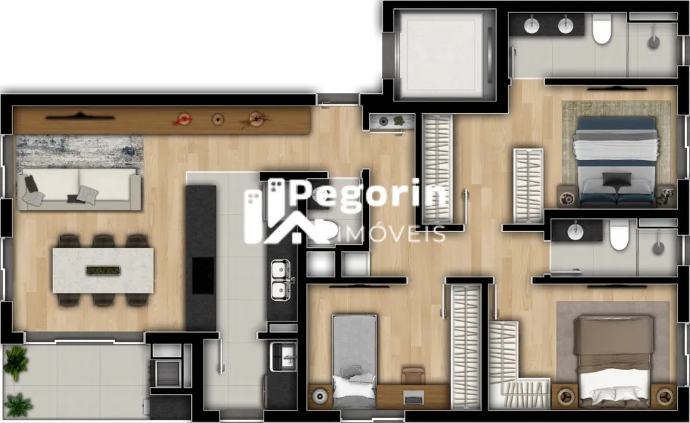 Apartamento, 3 quartos, 62 m² - Foto 12
