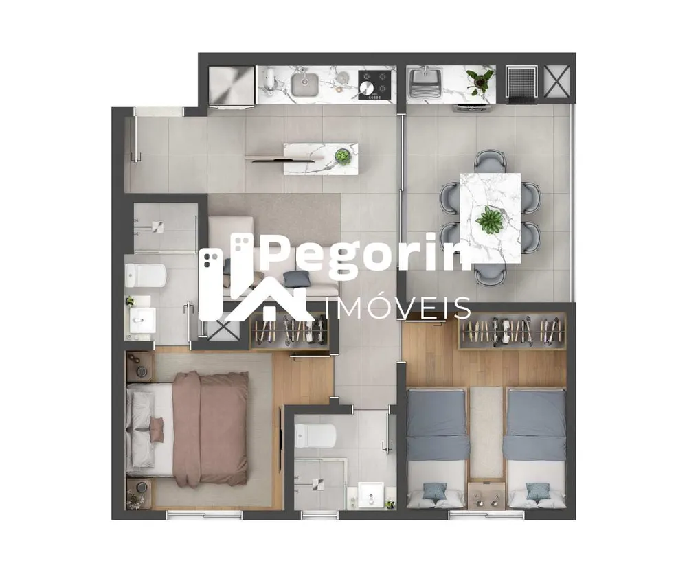 Apartamento, 3 quartos, 58 m² - Foto 12