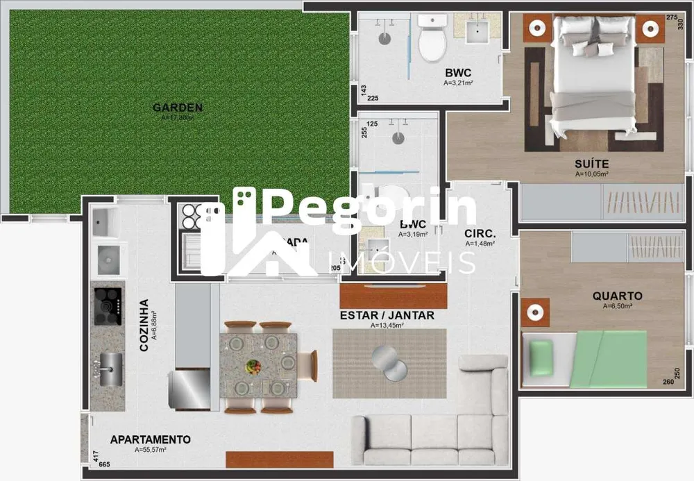 Apartamento, 2 quartos, 56 m² - Foto 10