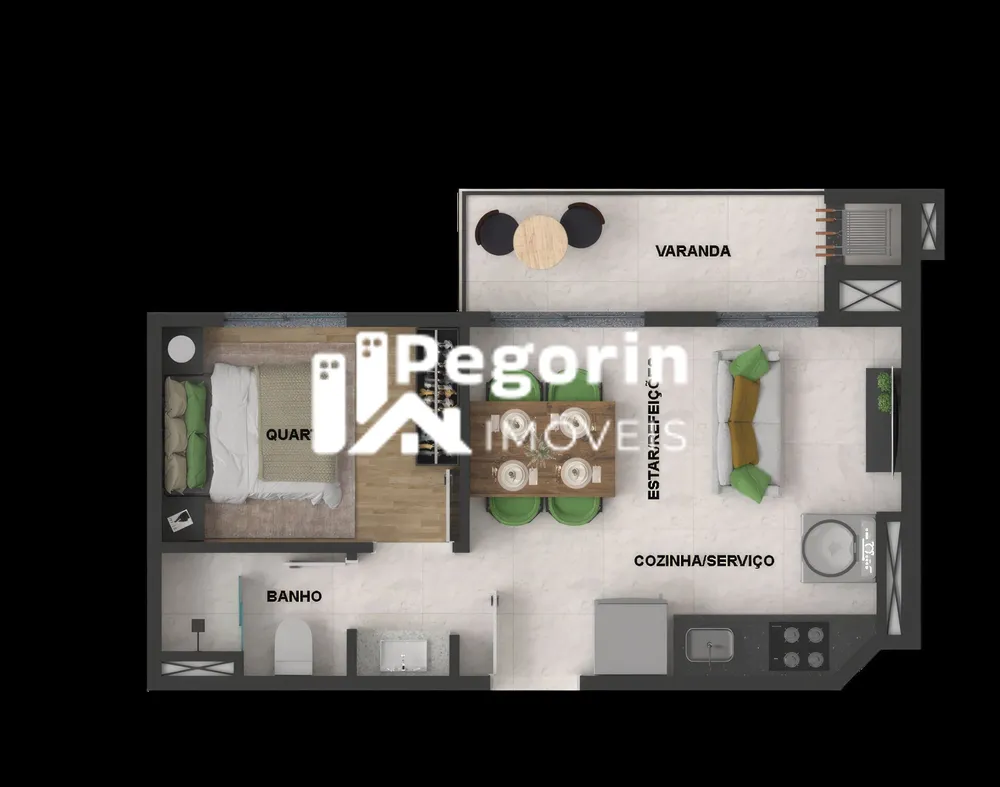 Apartamento, 2 quartos, 77 m² - Foto 1