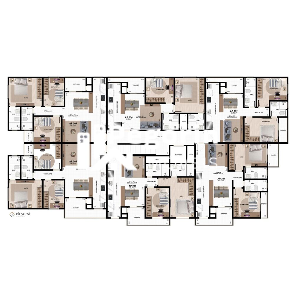 Apartamento à venda com 2 quartos, 62m² - Foto 4