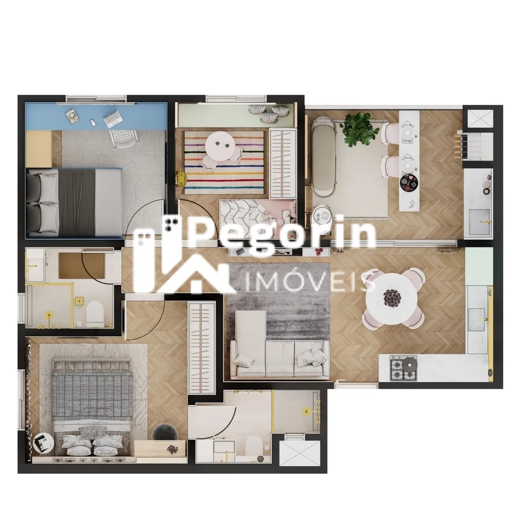 Apartamento, 2 quartos, 51 m² - Foto 6
