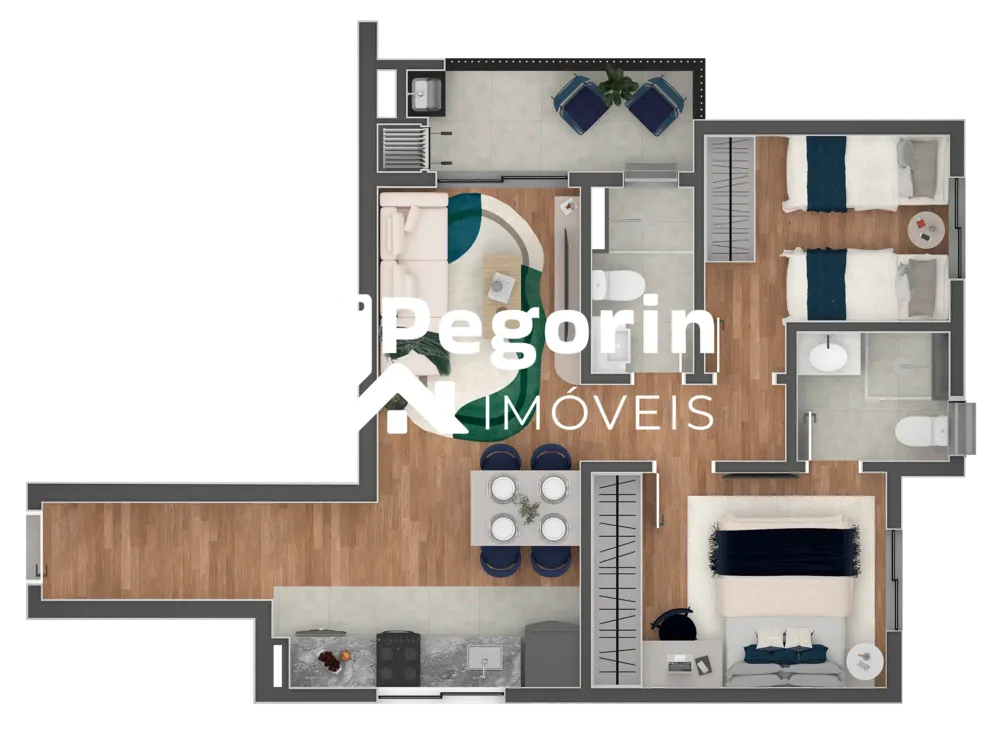 Apartamento, 2 quartos, 58 m² - Foto 11
