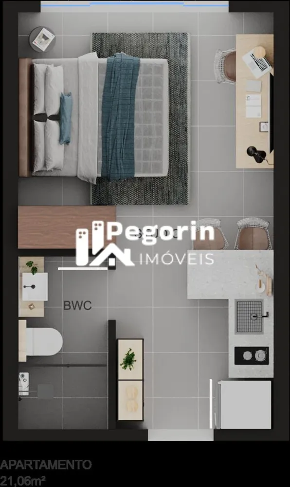 Apartamento, 2 quartos, 35 m² - Foto 3