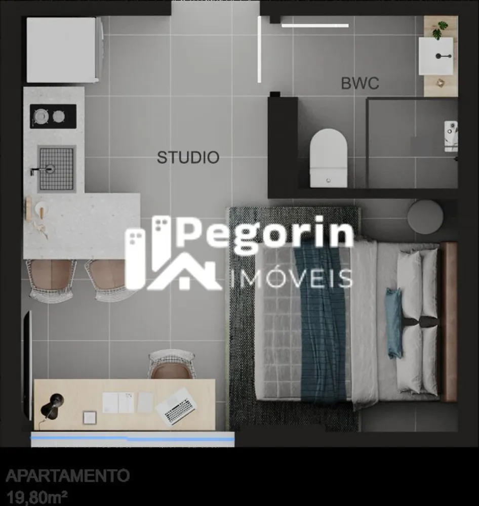 Apartamento, 2 quartos, 35 m² - Foto 2
