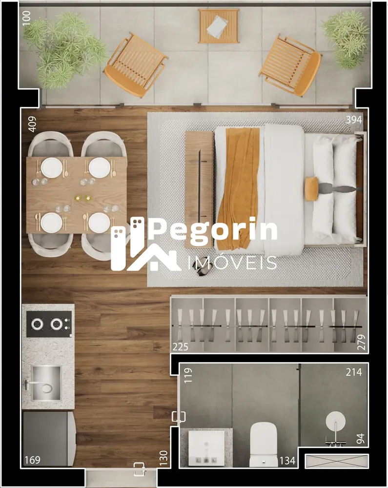 Apartamento, 1 quarto, 21 m² - Foto 8