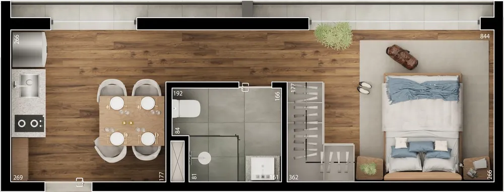 Apartamento, 1 quarto, 21 m² - Foto 5