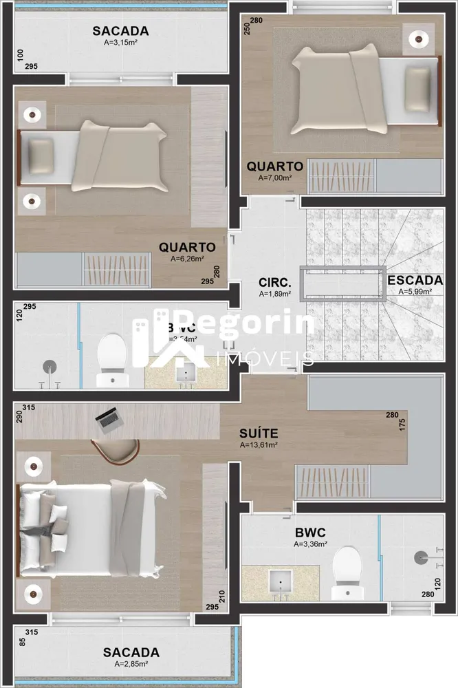 Sobrado, 3 quartos, 119 m² - Foto 11