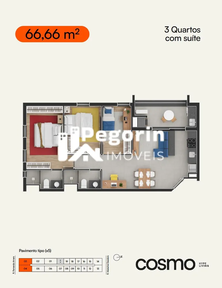 Apartamento, 2 quartos, 56 m² - Foto 8