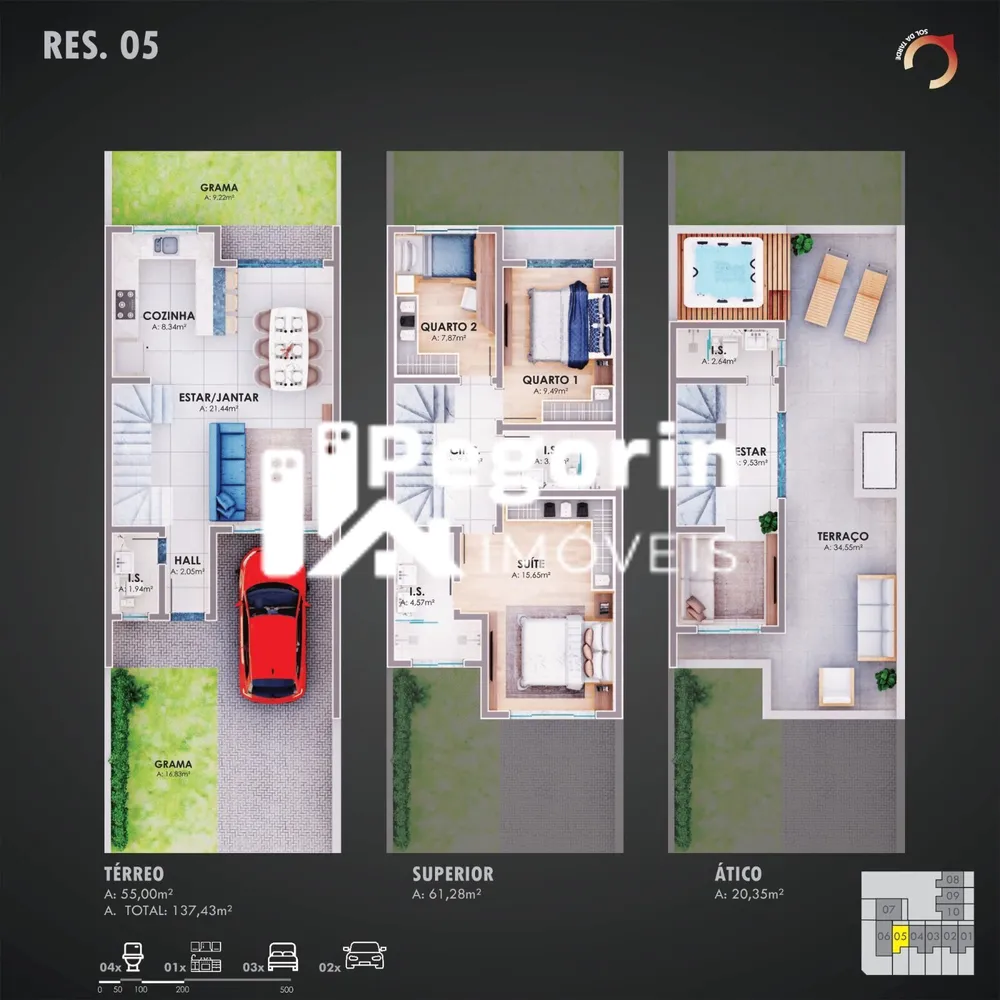 Sobrado, 3 quartos, 135 m² - Foto 7
