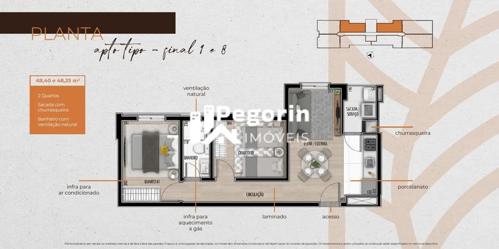 Apartamento, 3 quartos, 66 m² - Foto 7