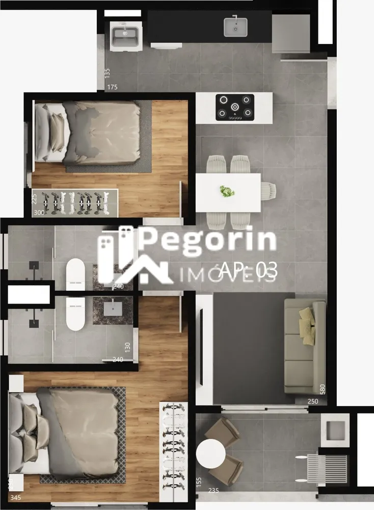 Apartamento, 2 quartos, 59 m² - Foto 12