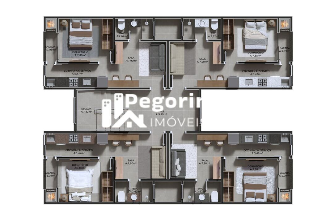 Apartamento à venda com 1 quarto, 30m² - Foto 4