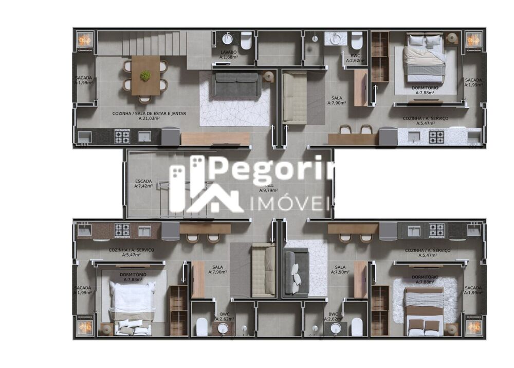 Apartamento à venda com 1 quarto, 30m² - Foto 3