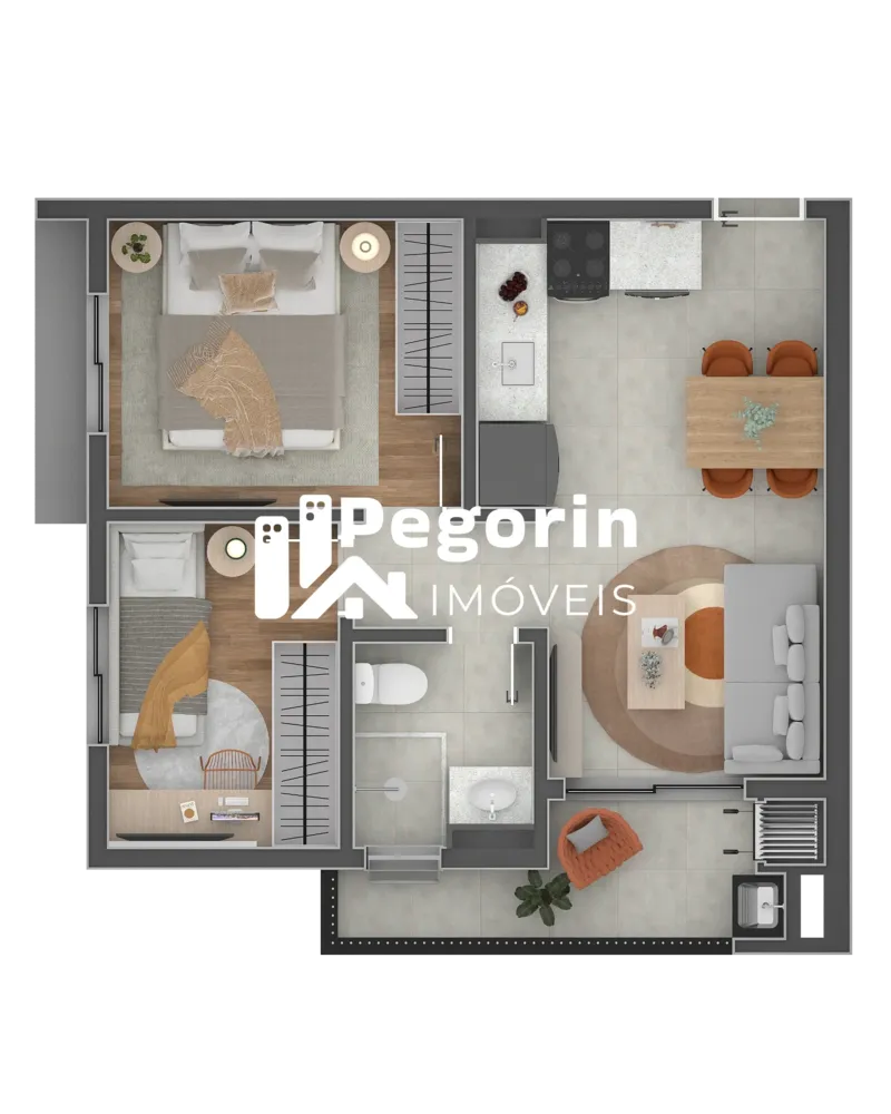 Apartamento, 2 quartos, 44 m² - Foto 8