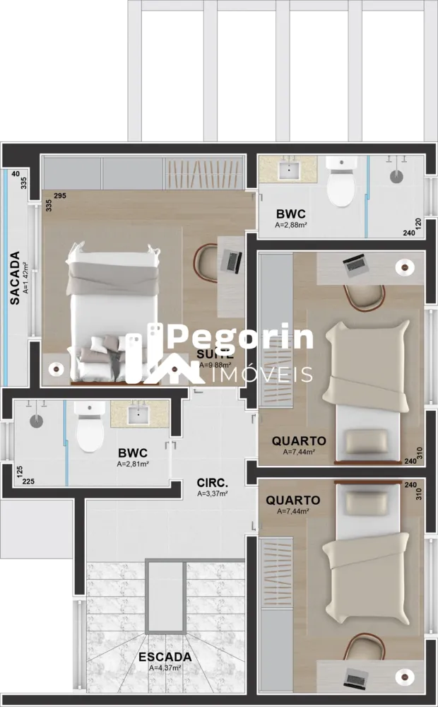Sobrado, 3 quartos, 114 m² - Foto 12