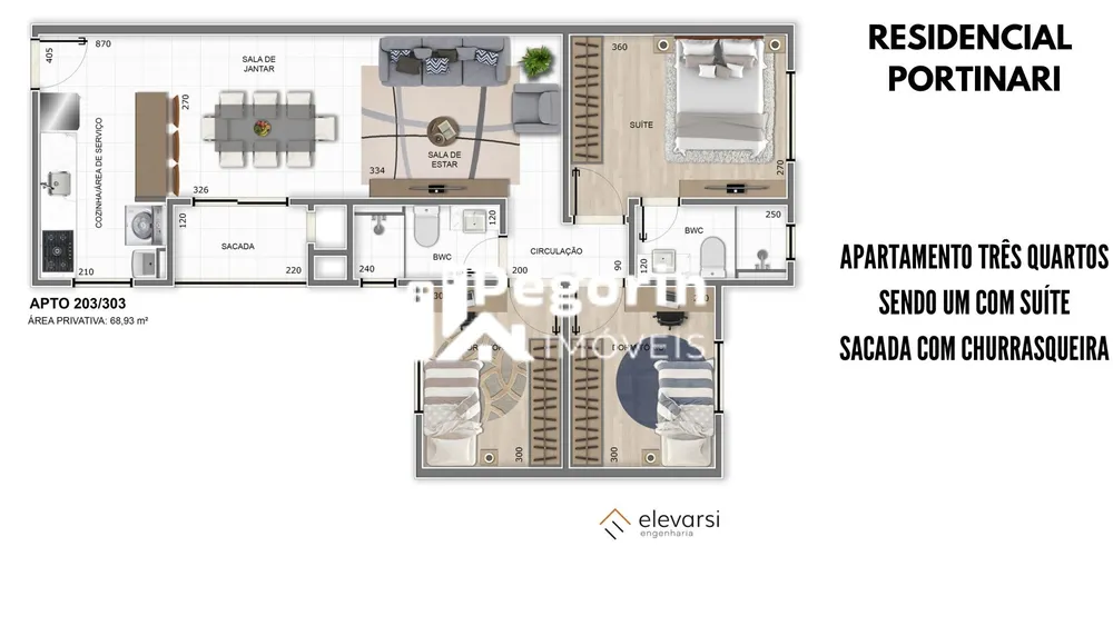Apartamento, 3 quartos, 48 m² - Foto 9