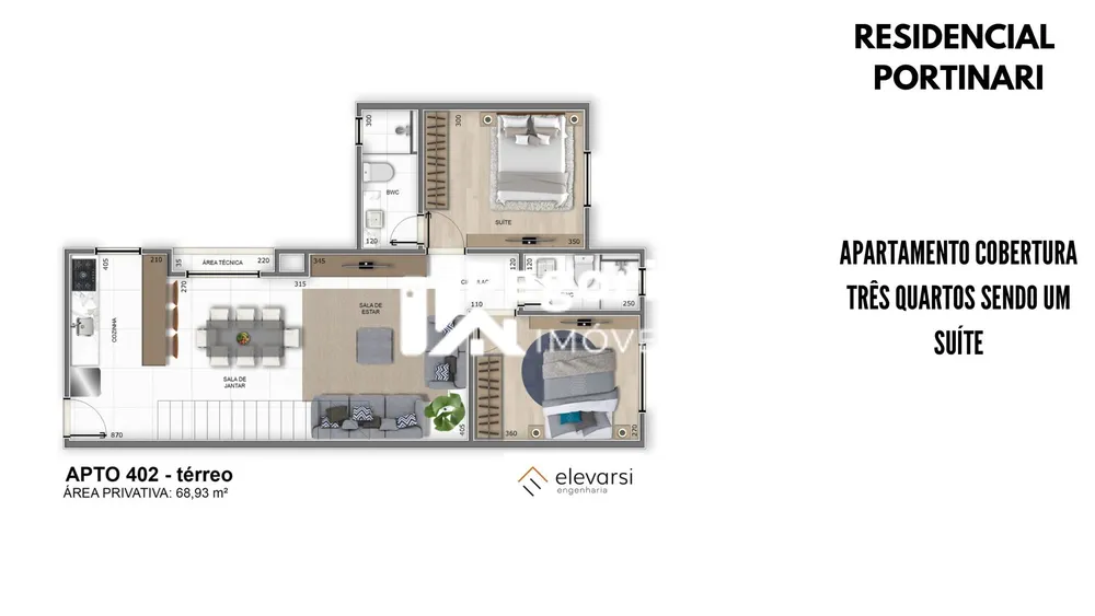 Apartamento, 3 quartos, 48 m² - Foto 8