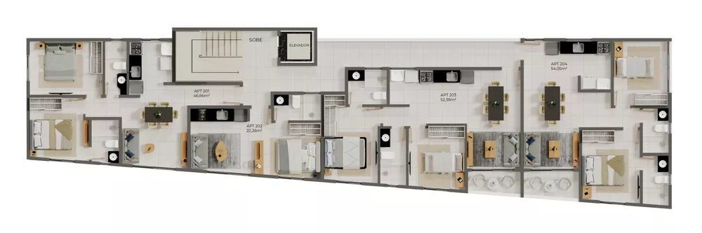 Apartamento, 3 quartos, 81 m² - Foto 2