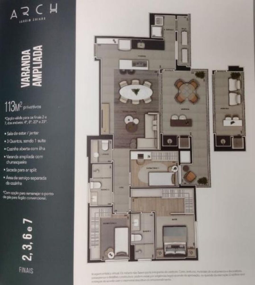 Apartamento à venda com 3 quartos, 102m² - Foto 3