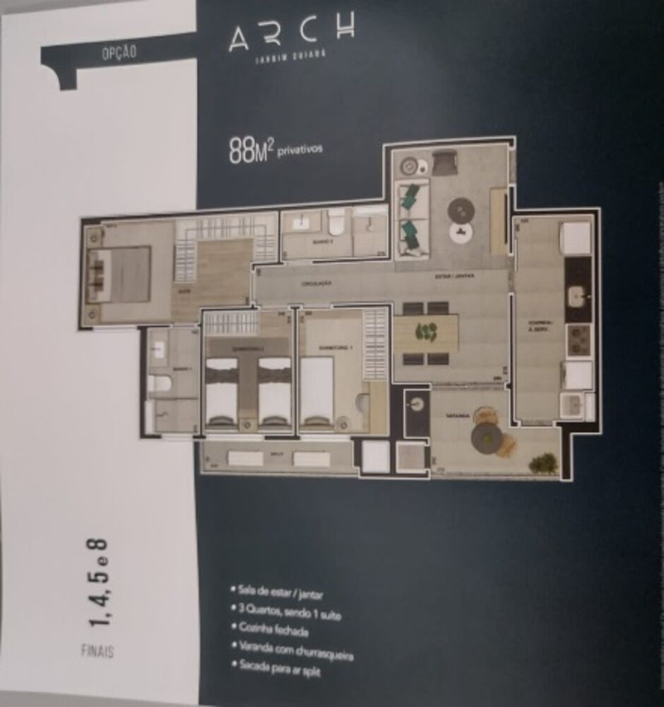Apartamento à venda com 3 quartos, 102m² - Foto 4