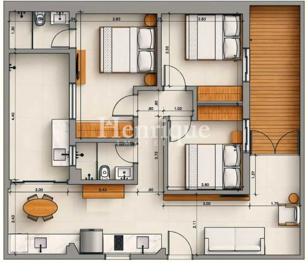 Apartamento, 3 quartos, 80 m² - Foto 13