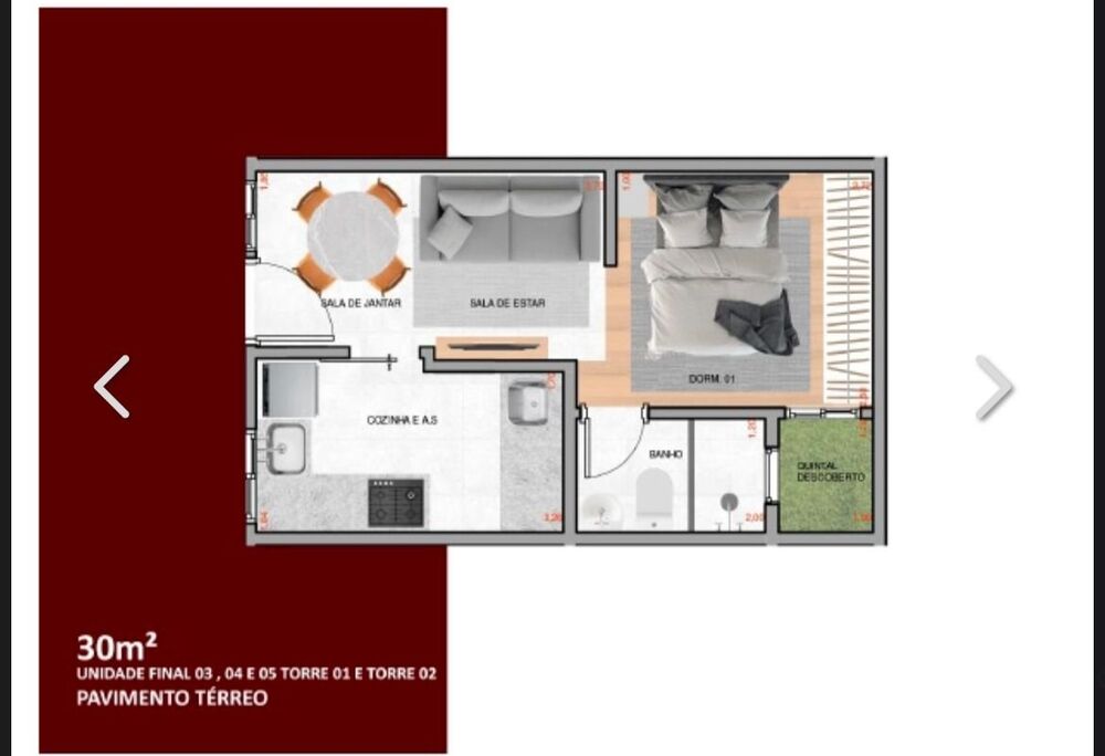 Apartamento, 1 quarto - Foto 3