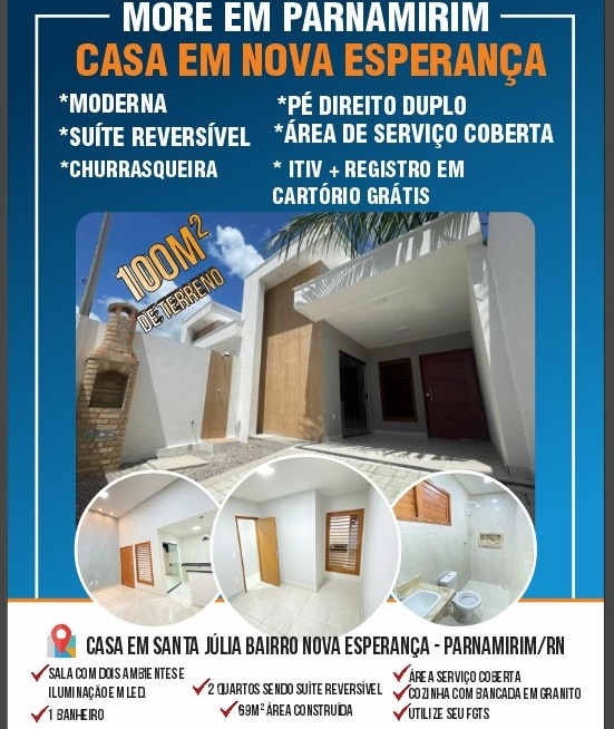 Casa à venda com 2 quartos, 69m² - Foto 1