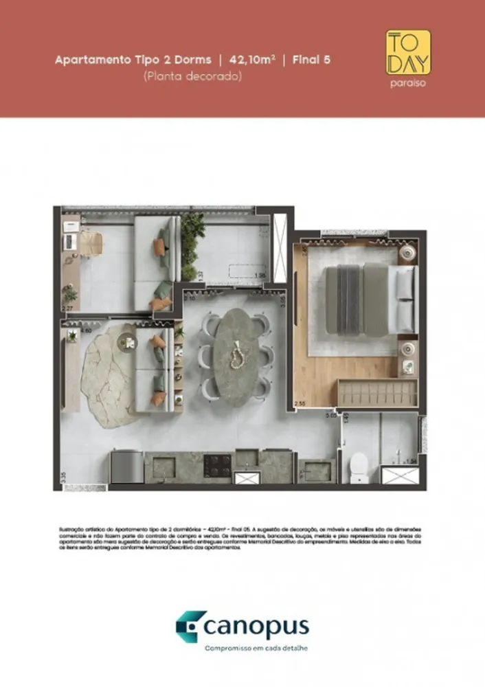 Apartamento, 1 quarto, 29 m² - Foto 3
