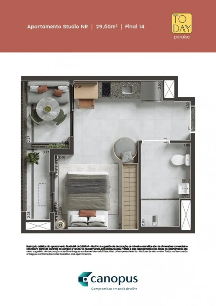 Apartamento, 1 quarto, 29 m² - Foto 4