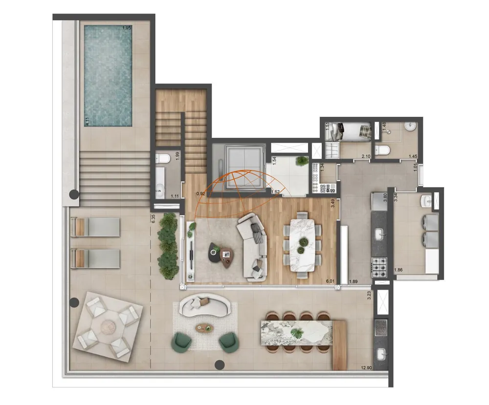 Apartamento, 3 quartos, 147 m² - Foto 7