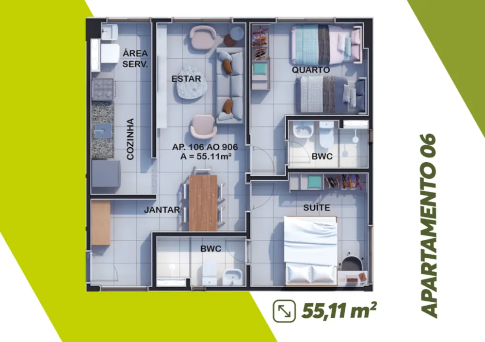 Apartamento, 3 quartos, 75 m² - Foto 4