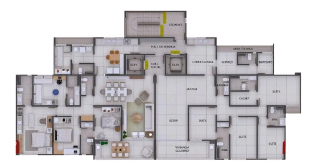 Apartamento, 4 quartos, 146 m² - Foto 4