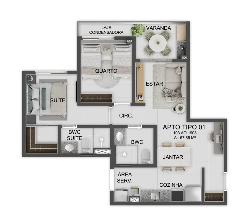 Apartamento, 2 quartos, 81 m² - Foto 4