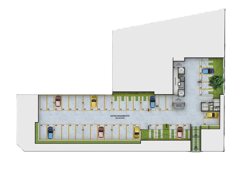 Apartamento, 2 quartos, 40 m² - Foto 3