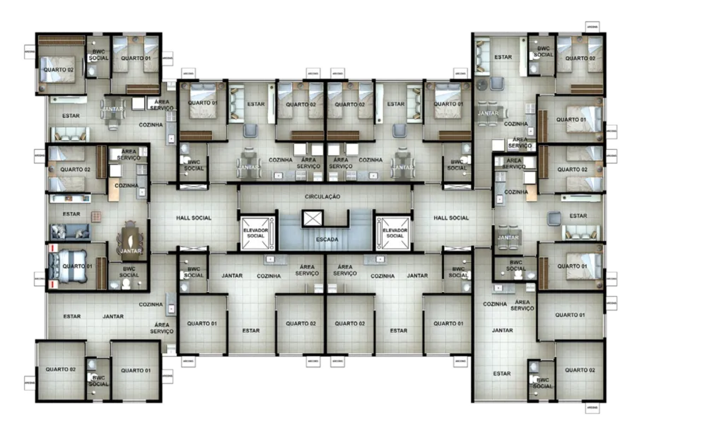 Apartamento, 2 quartos, 40 m² - Foto 4
