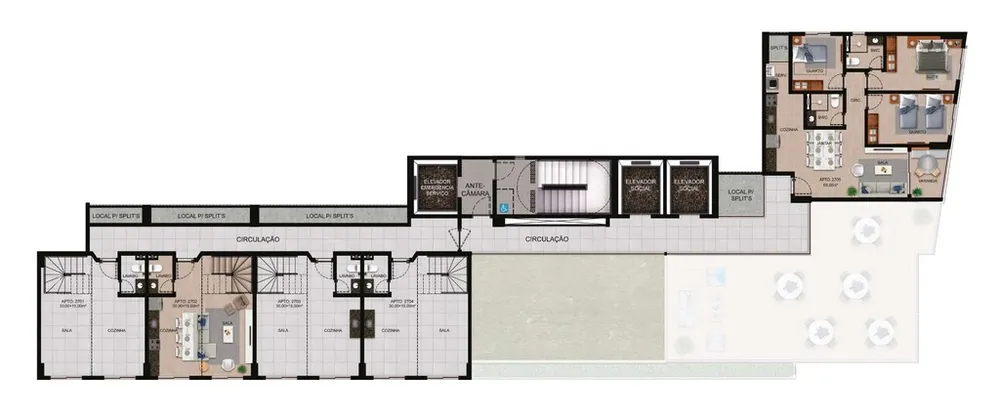 Apartamento, 3 quartos, 68 m² - Foto 3