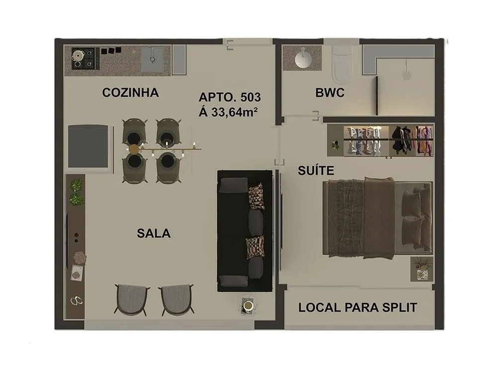 Apartamento, 2 quartos, 47 m² - Foto 4