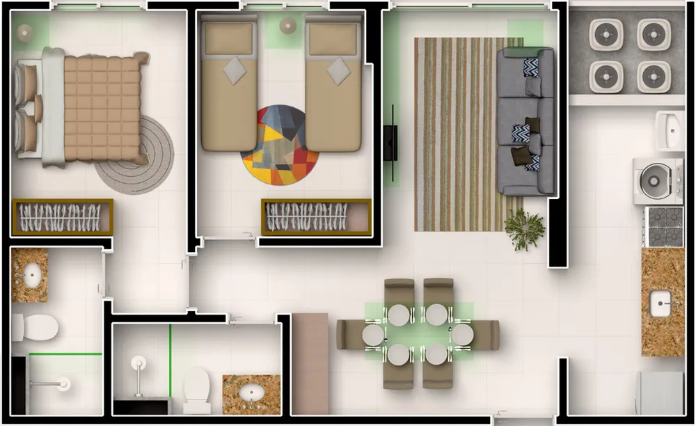 Apartamento, 2 quartos, 53 m² - Foto 4