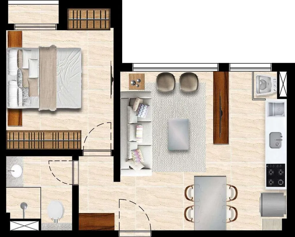 Apartamento, 2 quartos, 54 m² - Foto 2