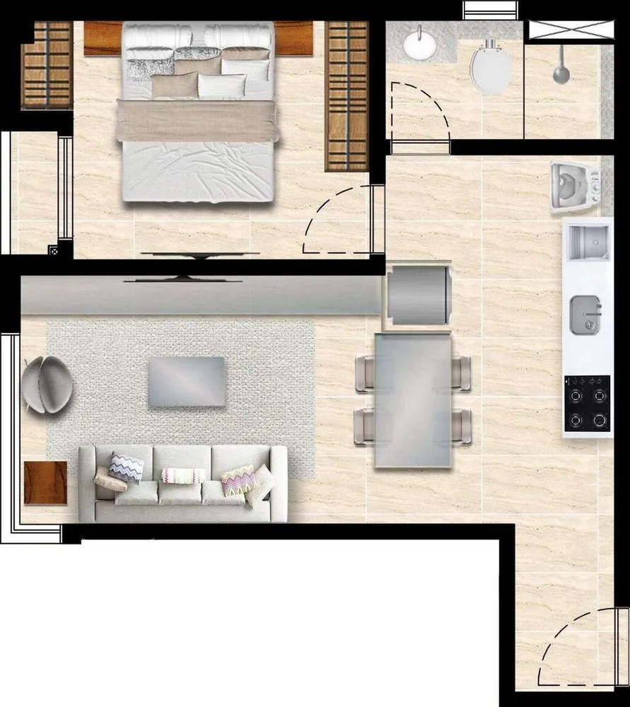 Apartamento, 2 quartos, 54 m² - Foto 3