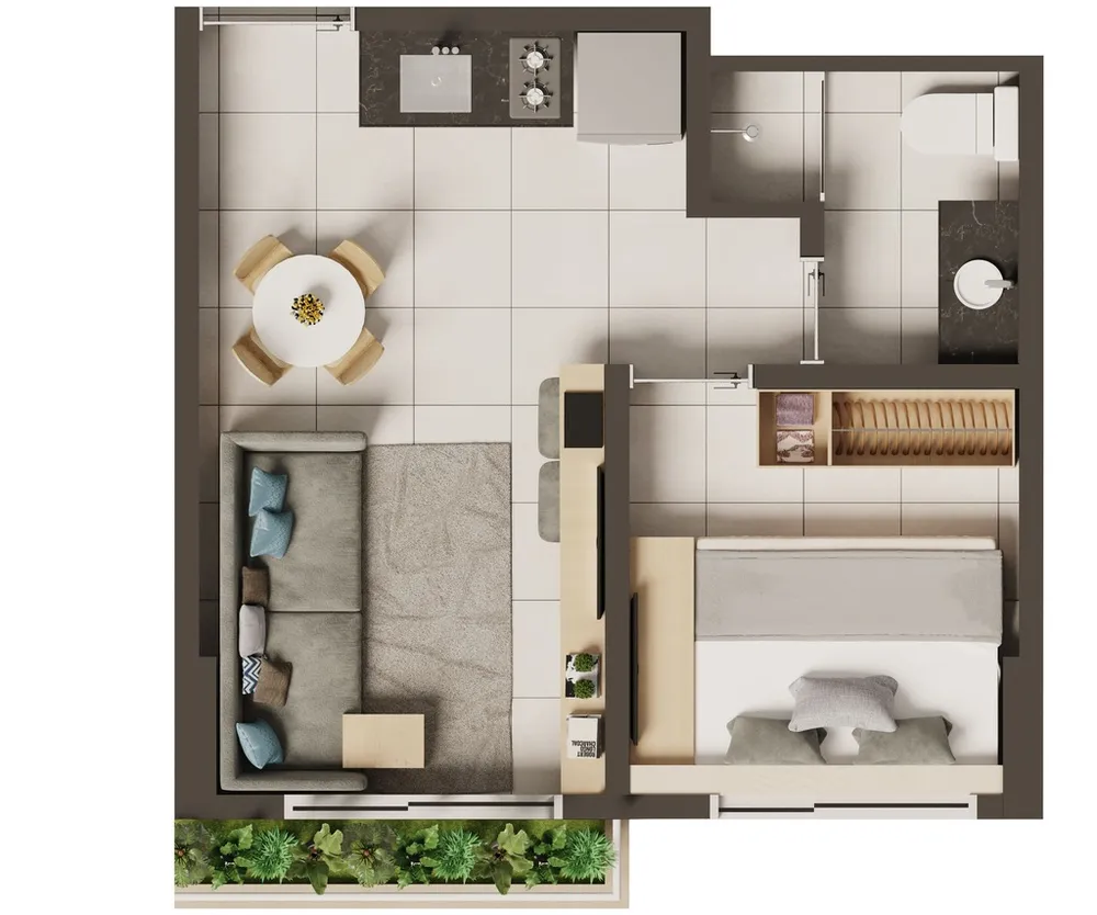 Apartamento, 1 quarto, 30 m² - Foto 4